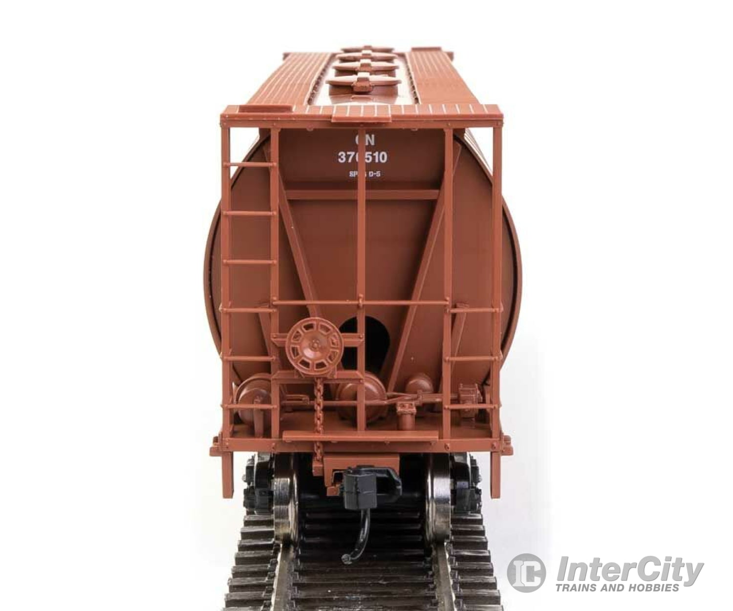 Walthers Mainline Ho 7836 59 Cylindrical Hopper - Ready To Run -- Canadian National #376510 Freight