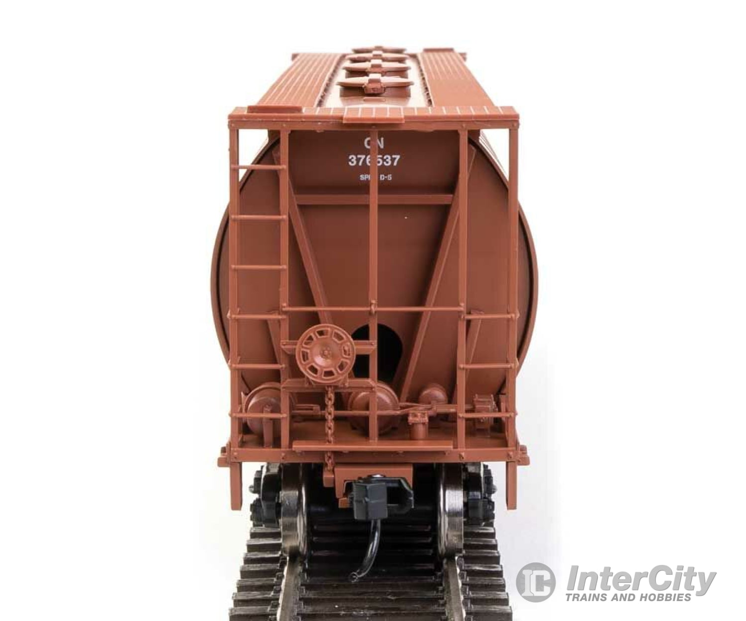 Walthers Mainline Ho 7838 59 Cylindrical Hopper - Ready To Run -- Canadian National #376537 Freight