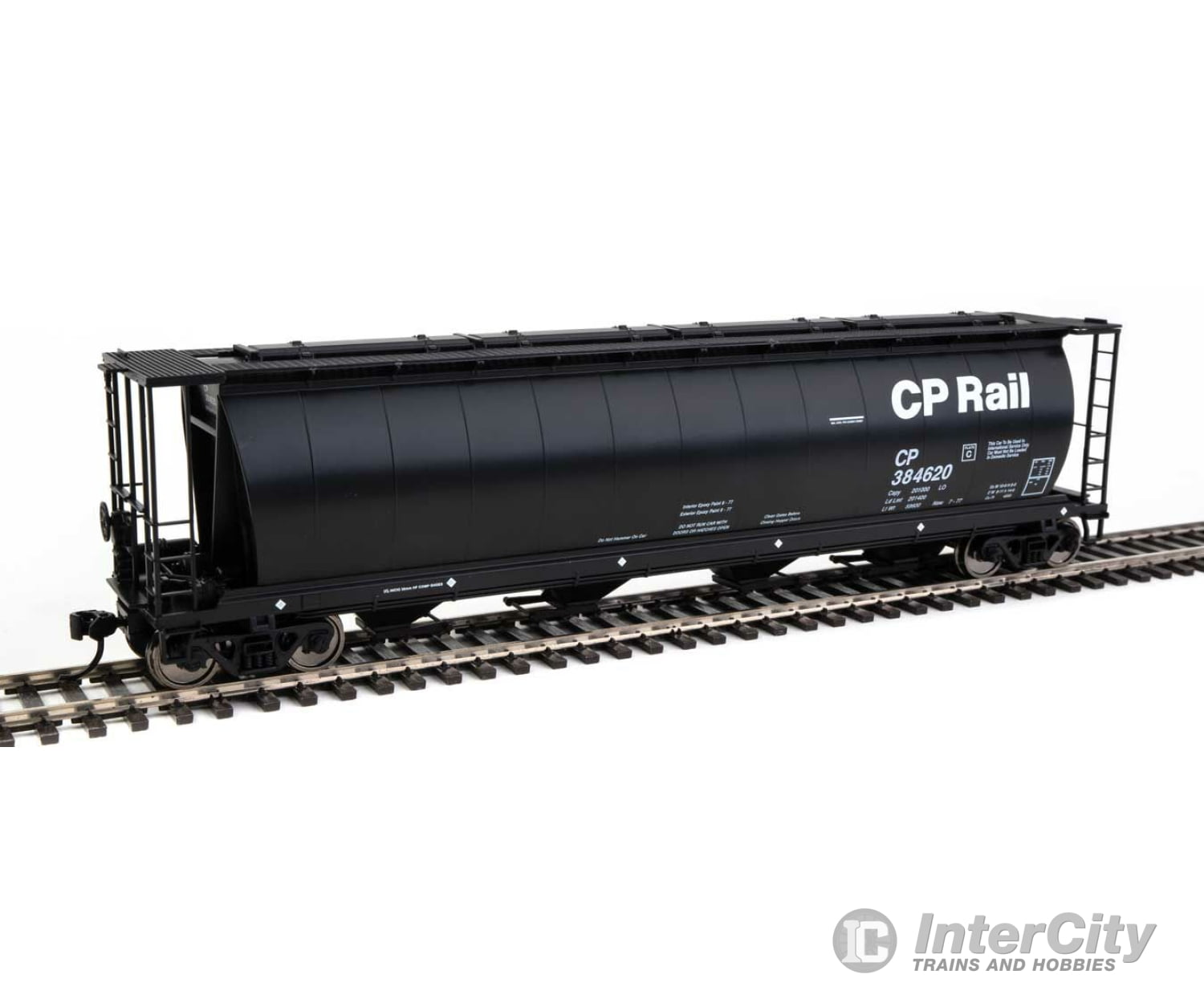 Walthers Mainline Ho 7840 59 Cylindrical Hopper - Ready To Run -- Canadian Pacific #384620 Freight