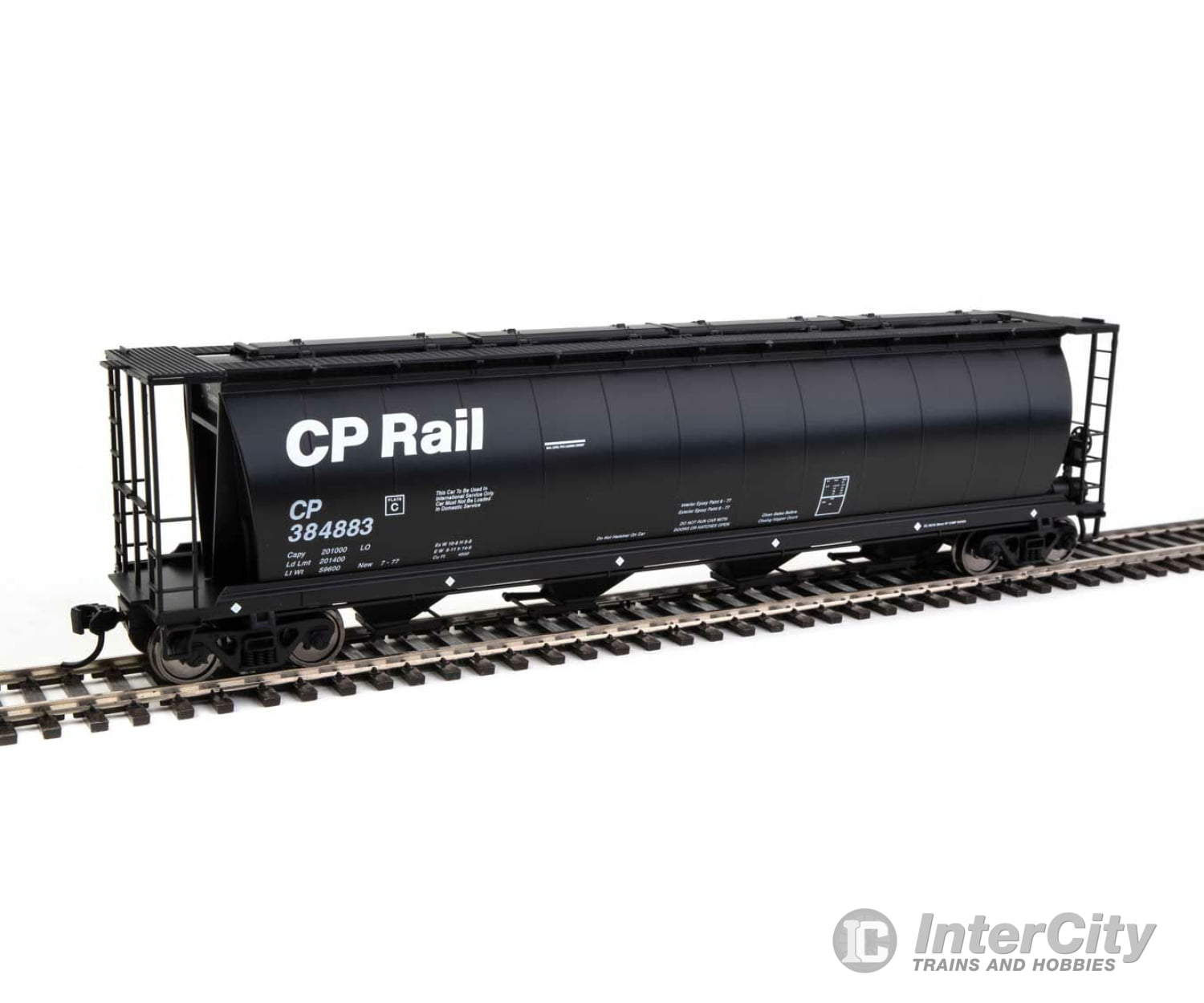 Walthers Mainline Ho 7841 59 Cylindrical Hopper - Ready To Run -- Canadian Pacific #384883 Freight