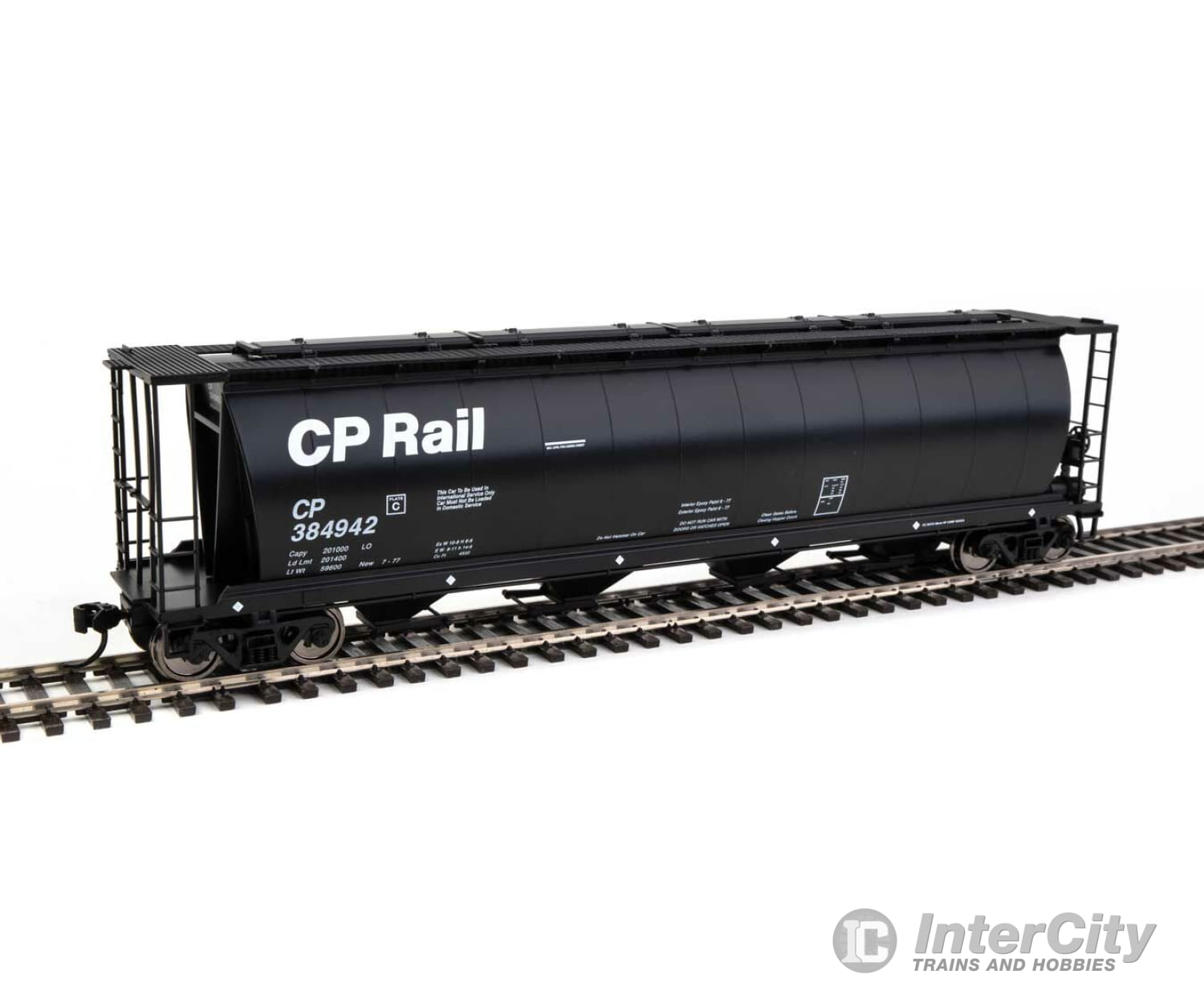 Walthers Mainline Ho 7842 59 Cylindrical Hopper - Ready To Run -- Canadian Pacific #384942 Freight