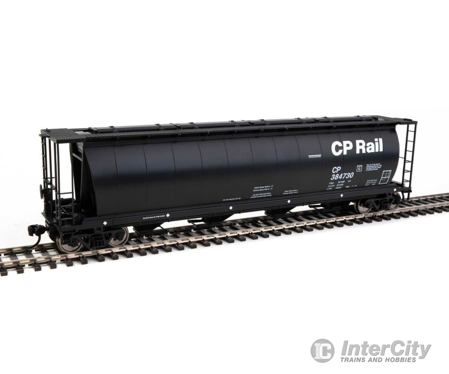 Walthers Mainline Ho 7843 59 Cylindrical Hopper - Ready To Run -- Canadian Pacific #384730 Freight