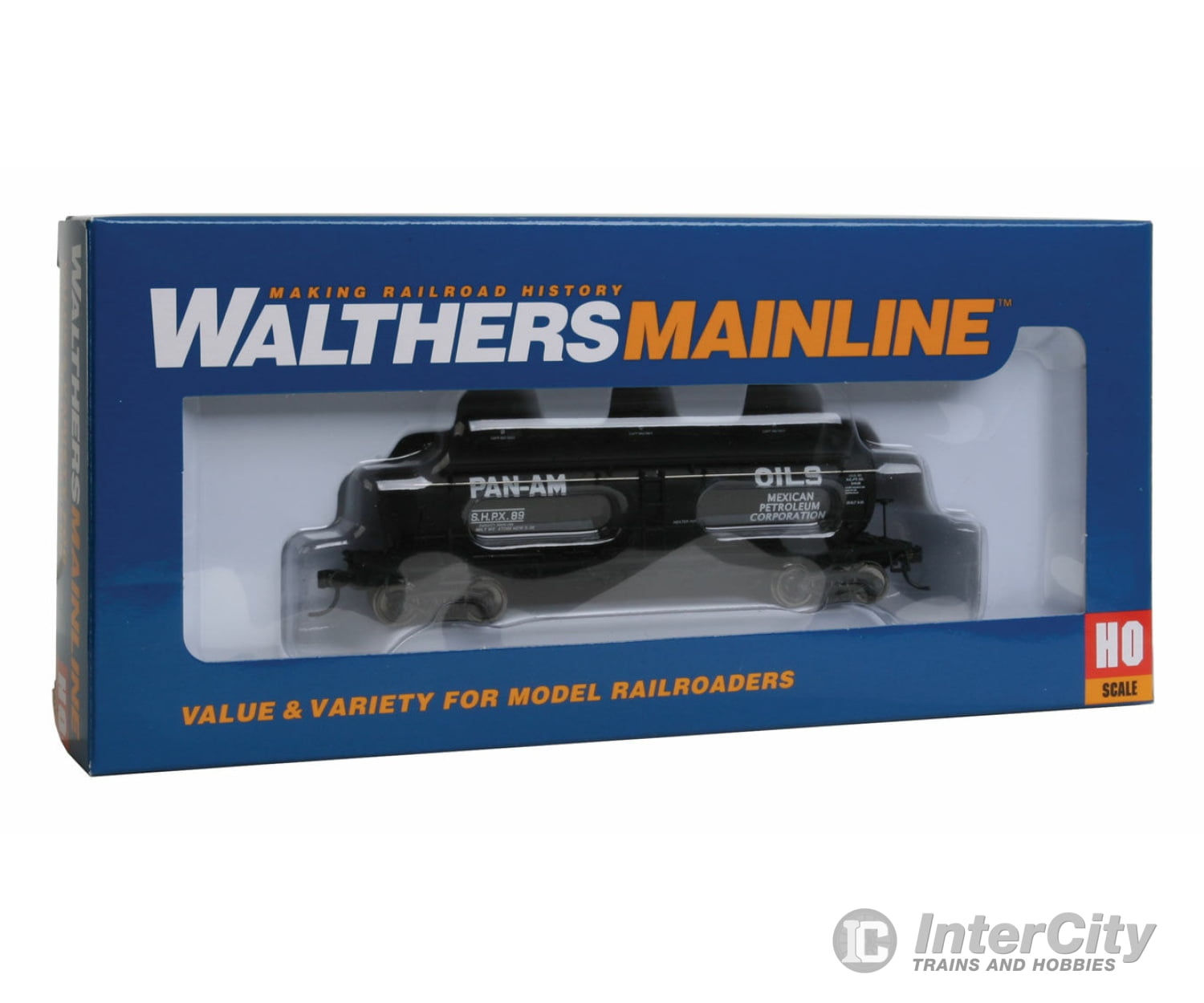 Walthers Mainline Ho 910-1105 3-Dome Tank Car. Pan Am Oil Shpx 89 Freight Cars