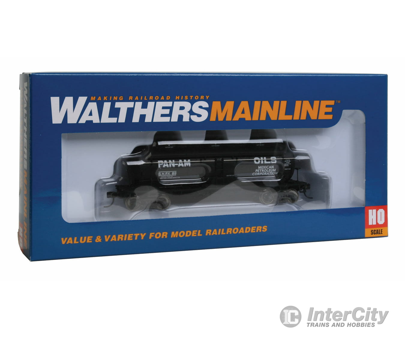 Walthers Mainline Ho 910-1105 3-Dome Tank Car. Pan Am Oil Shpx 89 Freight Cars