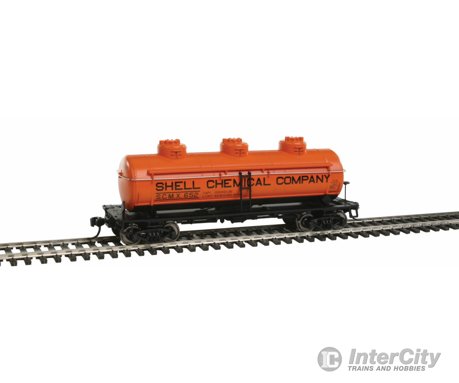 Walthers Mainline Ho 910-1108 3-Dome Tank Car. Shell Scmx 652 #2 Freight Cars