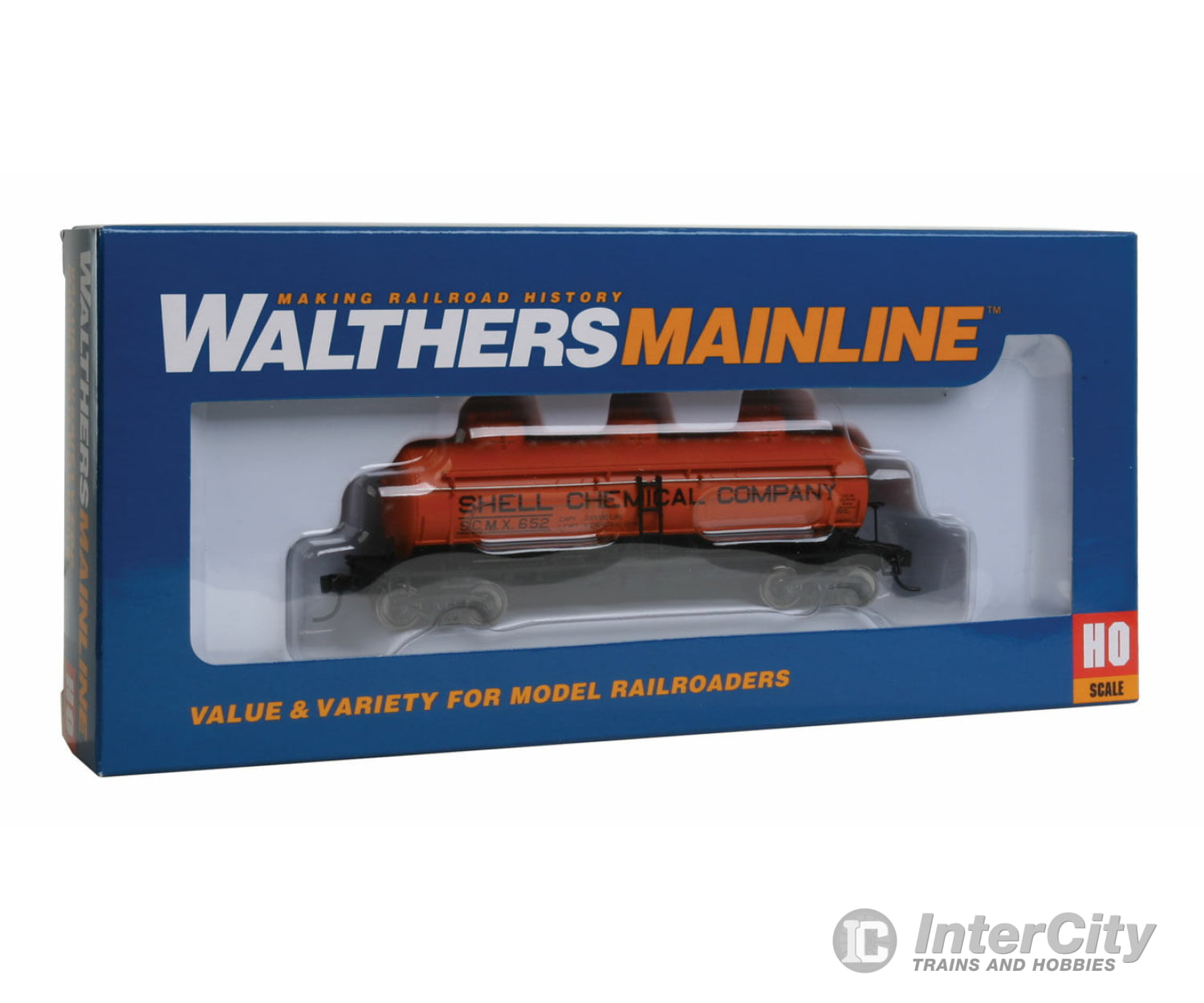 Walthers Mainline Ho 910-1108 3-Dome Tank Car. Shell Scmx 652 #2 Freight Cars