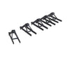 Walthers Cornerstone 2605 Track Bumper - Built-Ups -- Dark Gray Pkg(5) Accessories