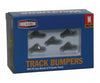 Walthers Cornerstone 2605 Track Bumper - Built-Ups -- Dark Gray Pkg(5) Accessories