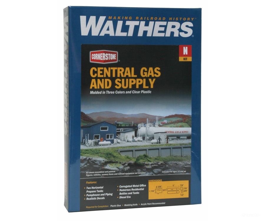 Walthers Cornerstone 3213 Central Gas And Supply -- Kit Structures