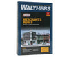 Walthers Cornerstone 3224 Merchant’s Row Ii -- Kit - 6-1/4 X 3-1/2 3-5/8’ 15.9 8.9 9.2Cm Structures