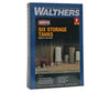 Walthers Cornerstone 3265 Storage Tanks -- Kit Pkg(6) Scenery Details