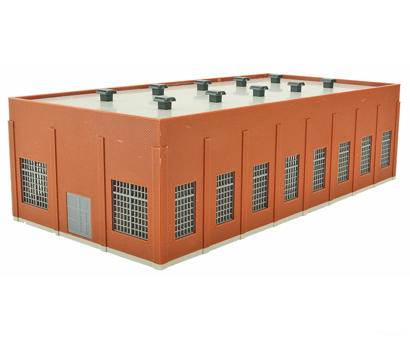 Walthers Cornerstone 3266 Two-Stall 130 Brick Diesel House -- Kit - 10-3/4 X 6-3/4 3-1/4 27.3 17.1
