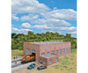 Walthers Cornerstone 3266 Two-Stall 130 Brick Diesel House -- Kit - 10-3/4 X 6-3/4 3-1/4 27.3 17.1