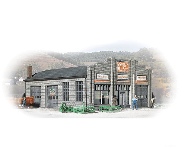 Walthers Cornerstone 3808 State Line Farm Supply -- Kit: 3-1/4 X 4-1/4 1-7/8’; Ramp: 1-3/16