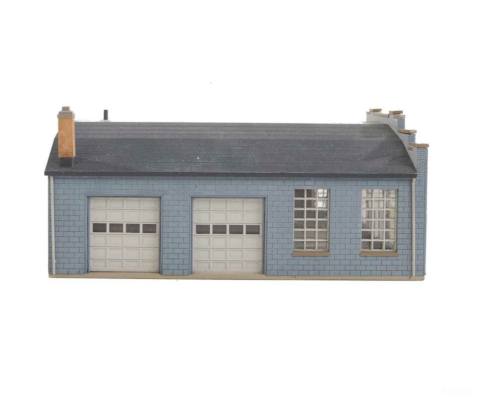Walthers Cornerstone 3808 State Line Farm Supply -- Kit: 3-1/4 X 4-1/4 1-7/8’; Ramp: 1-3/16