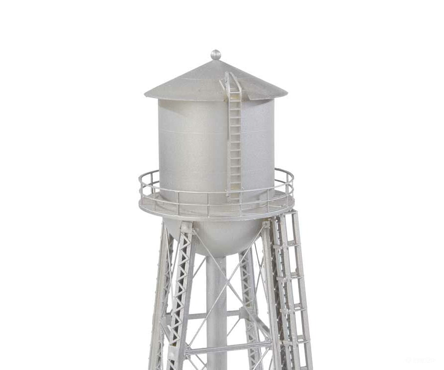 Walthers Cornerstone 3833 Vintage Water Tower -- Assembled - Silver 2-3/8 X 7’ 6 17.7Cm Structures