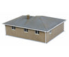 Walthers Cornerstone 3838 Brick Ranch House -- Kit - 3-1/16 X 2-9/32 1-1/4’ 7.7 5.7 3.17Cm