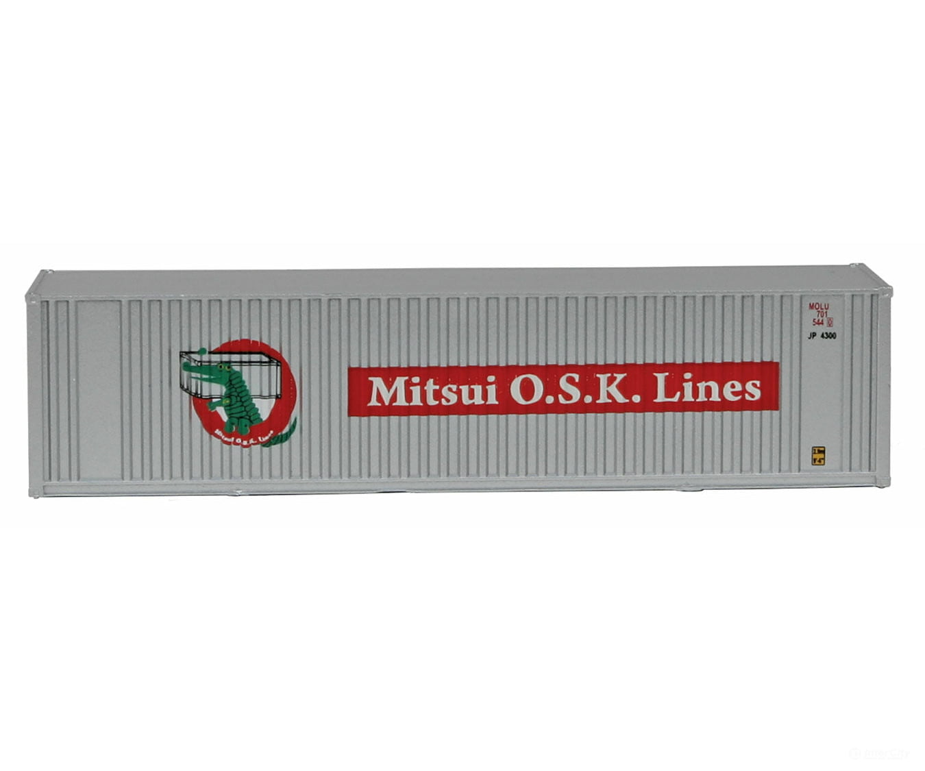 Walthers Scenemaster 8805 40’ Hi Cube Ribbed Side Container - Assembled -- Mitsui Osk Freight