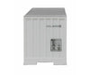 Walthers Scenemaster 8844 48’ Ribbed Side Container - Assembled -- Genstar (White Blue) Freight