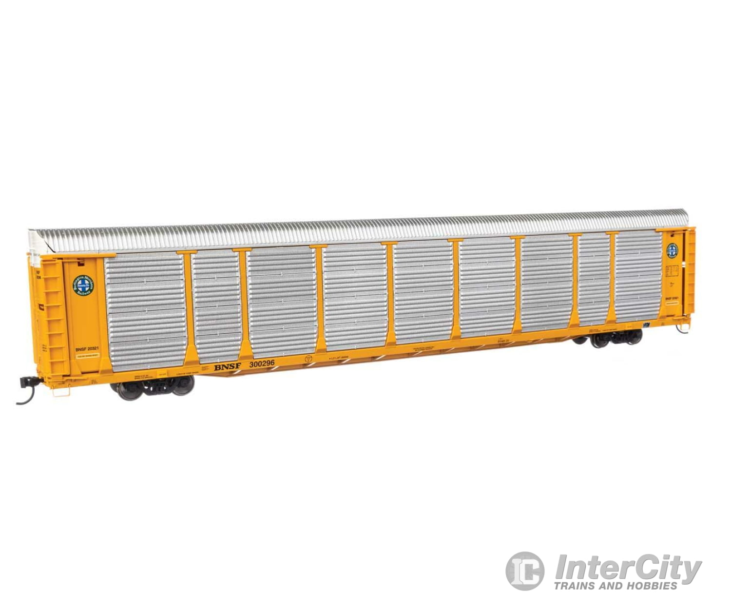 Walthers Proto 101506 89 Thrall Bi-Level Auto Carrier - Ready To Run -- Bnsf #300296 Freight Cars