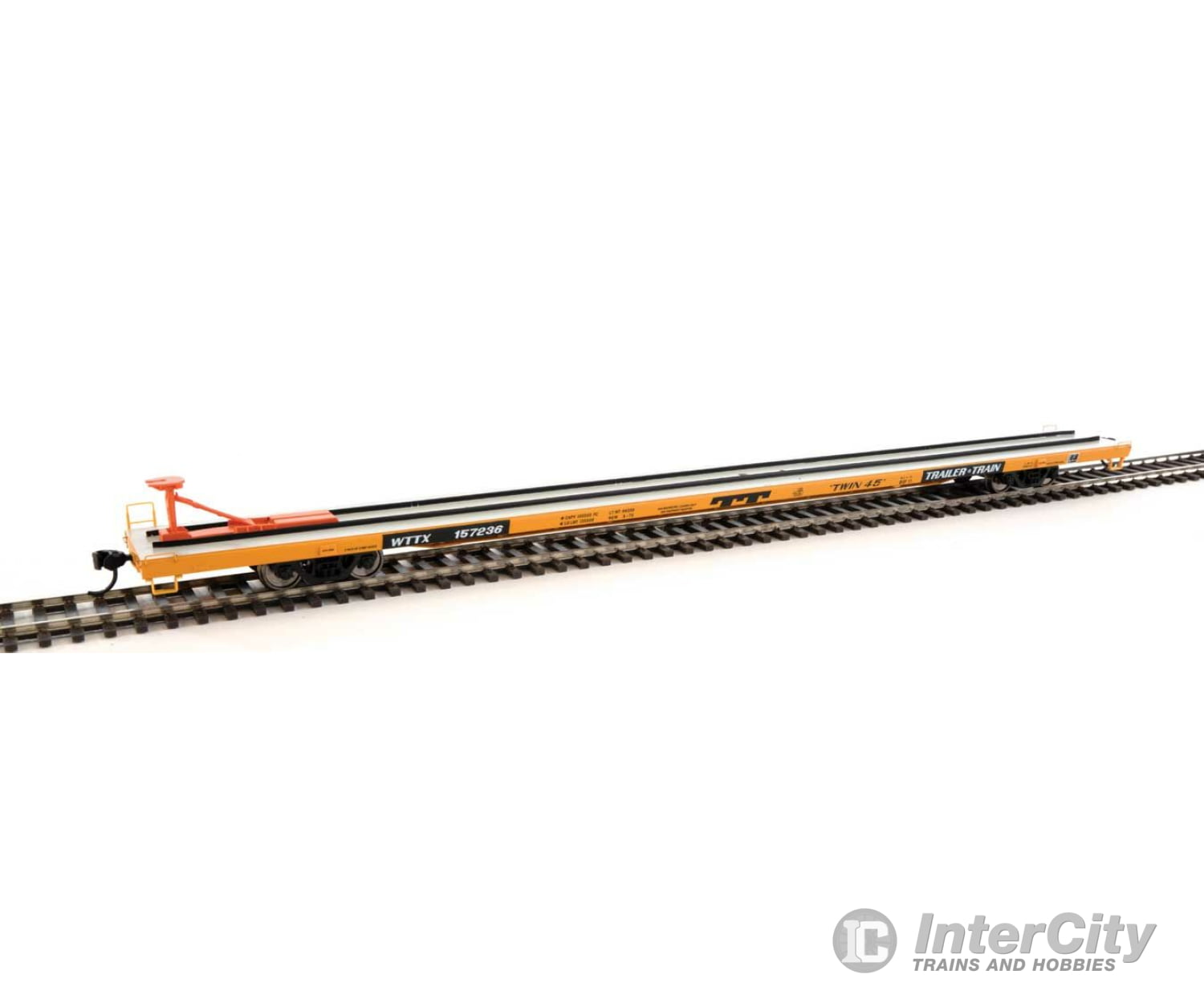 Walthers Proto 104227 89 Bethlehem Flush-Deck Flatcar - Ready To Run -- Ttx Wttx #157236 Freight