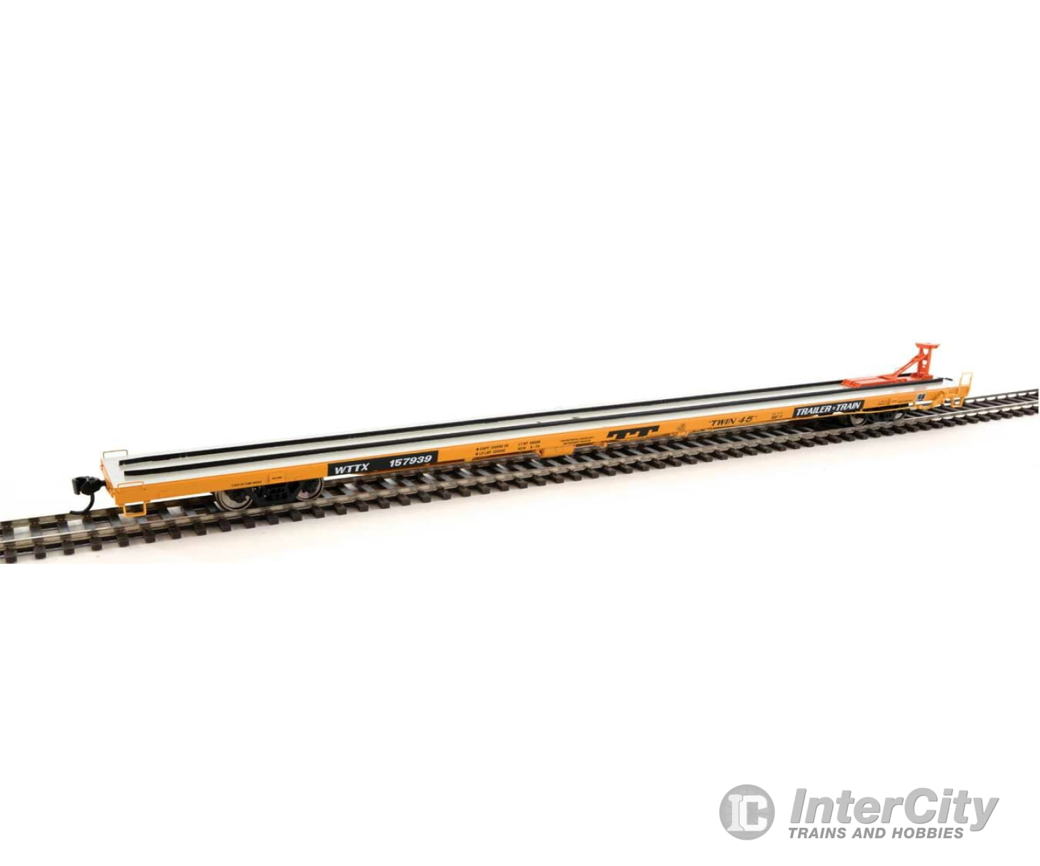 Walthers Proto 104228 89 Bethlehem Flush-Deck Flatcar - Ready To Run -- Ttx Wttx #157939 Freight