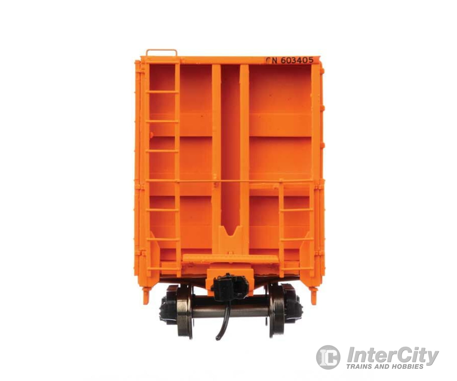 Walthers Proto 104351 50 Cc&F Bulkhead Flatcar - Ready To Run -- Canadian National #603405 (Orange)