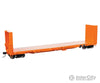 Walthers Proto 104351 50 Cc&F Bulkhead Flatcar - Ready To Run -- Canadian National #603405 (Orange)