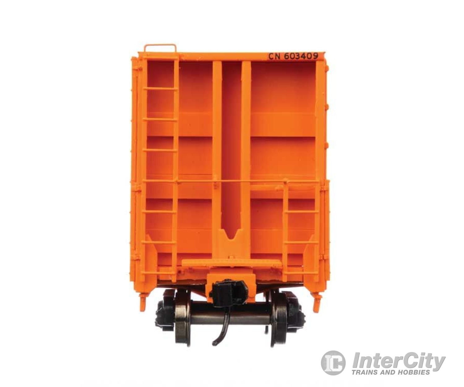 Walthers Proto 104352 50 Cc&F Bulkhead Flatcar - Ready To Run -- Canadian National #603409 (Orange)