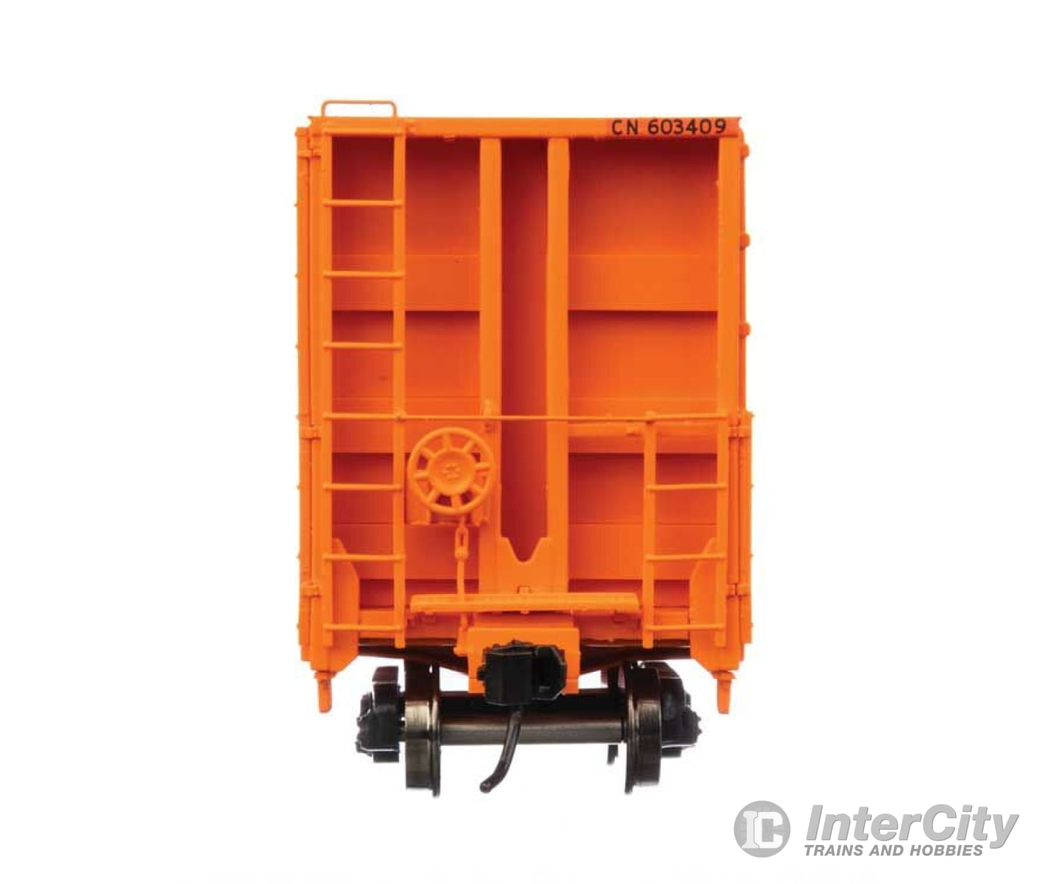 Walthers Proto 104352 50 Cc&F Bulkhead Flatcar - Ready To Run -- Canadian National #603409 (Orange)