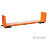 Walthers Proto 104353 50 Cc&F Bulkhead Flatcar - Ready To Run -- Canadian National (Orange) #603417