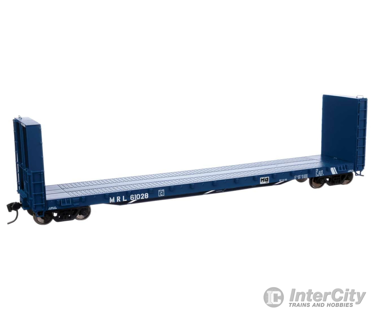 Walthers Proto 104361 50 Cc&F Bulkhead Flatcar - Ready To Run -- Montana Rail Link #61028 Freight