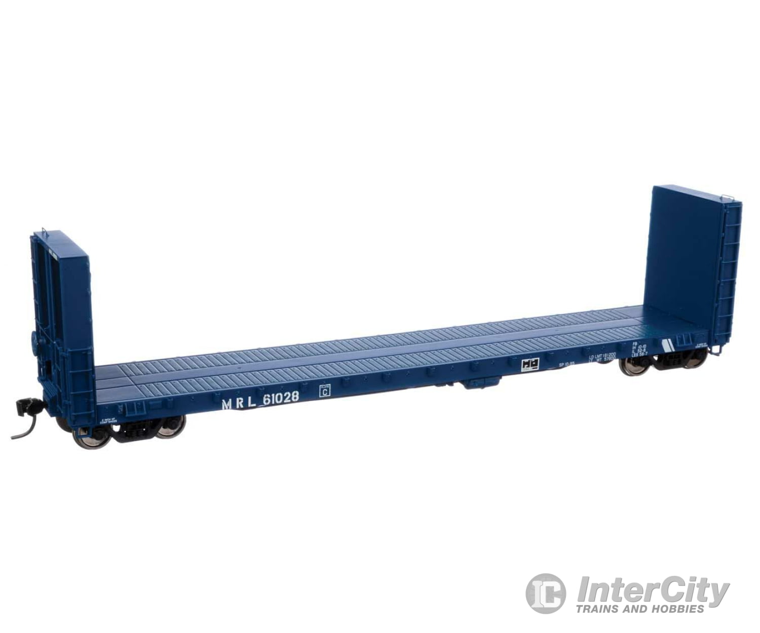 Walthers Proto 104361 50 Cc&F Bulkhead Flatcar - Ready To Run -- Montana Rail Link #61028 Freight