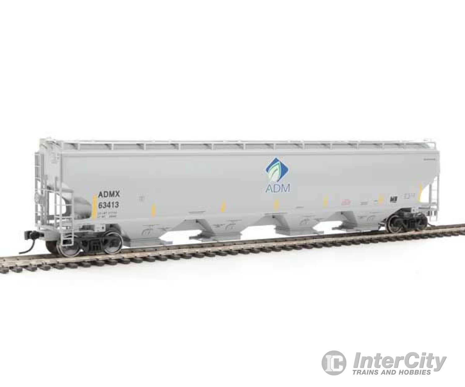 Walthers Proto 105840 67 Trinity 6351 4-Bay Covered Hopper - Ready To Run -- Archer-Daniels-Midland