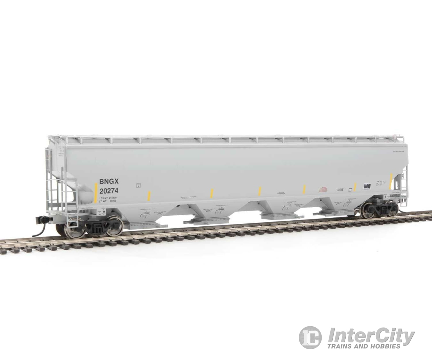 Walthers Proto 105845 67 Trinity 6351 4-Bay Covered Hopper - Ready To Run -- Bunge Corporation Bngx