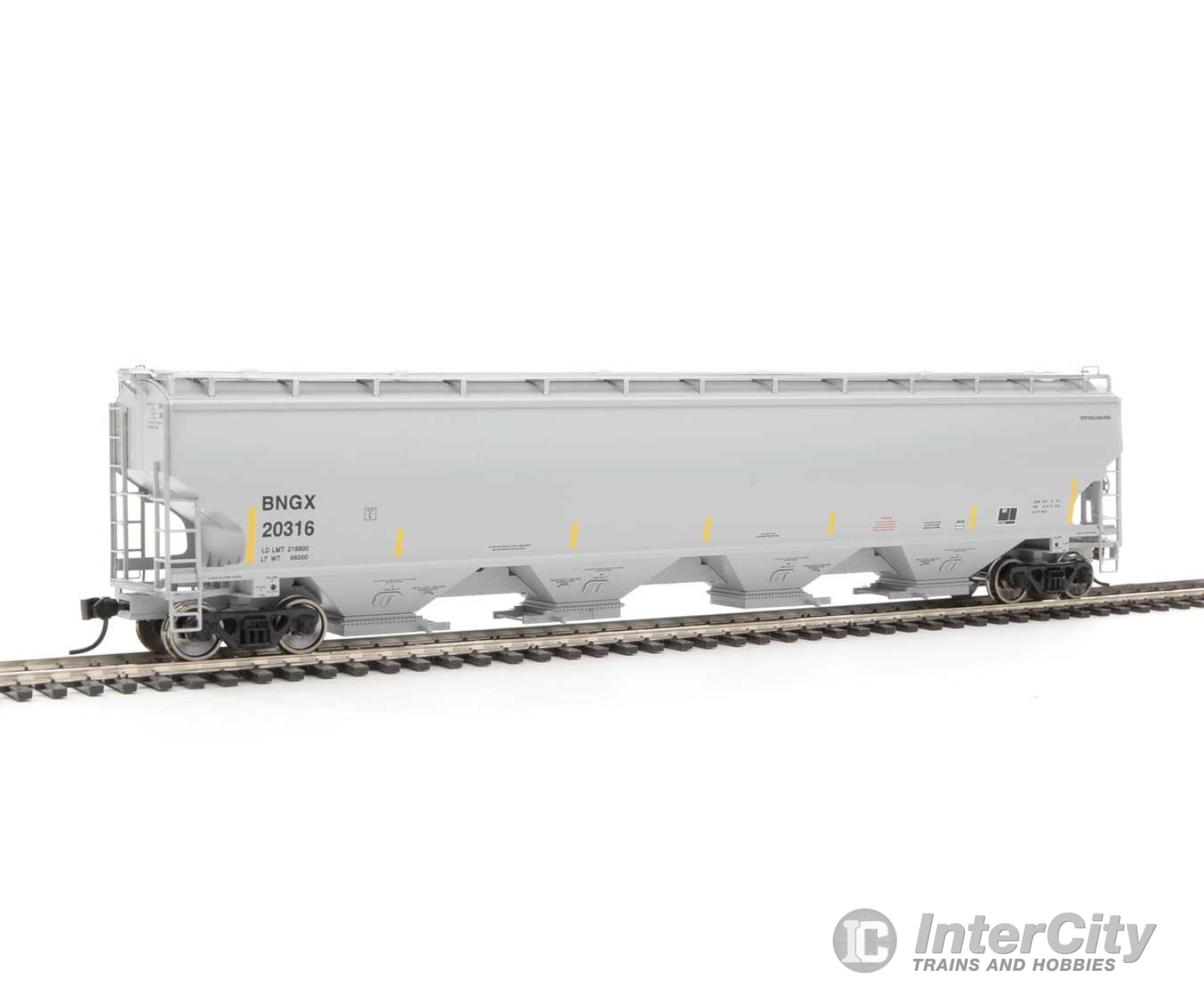 Walthers Proto 105846 67 Trinity 6351 4-Bay Covered Hopper - Ready To Run -- Bunge Corporation Bngx