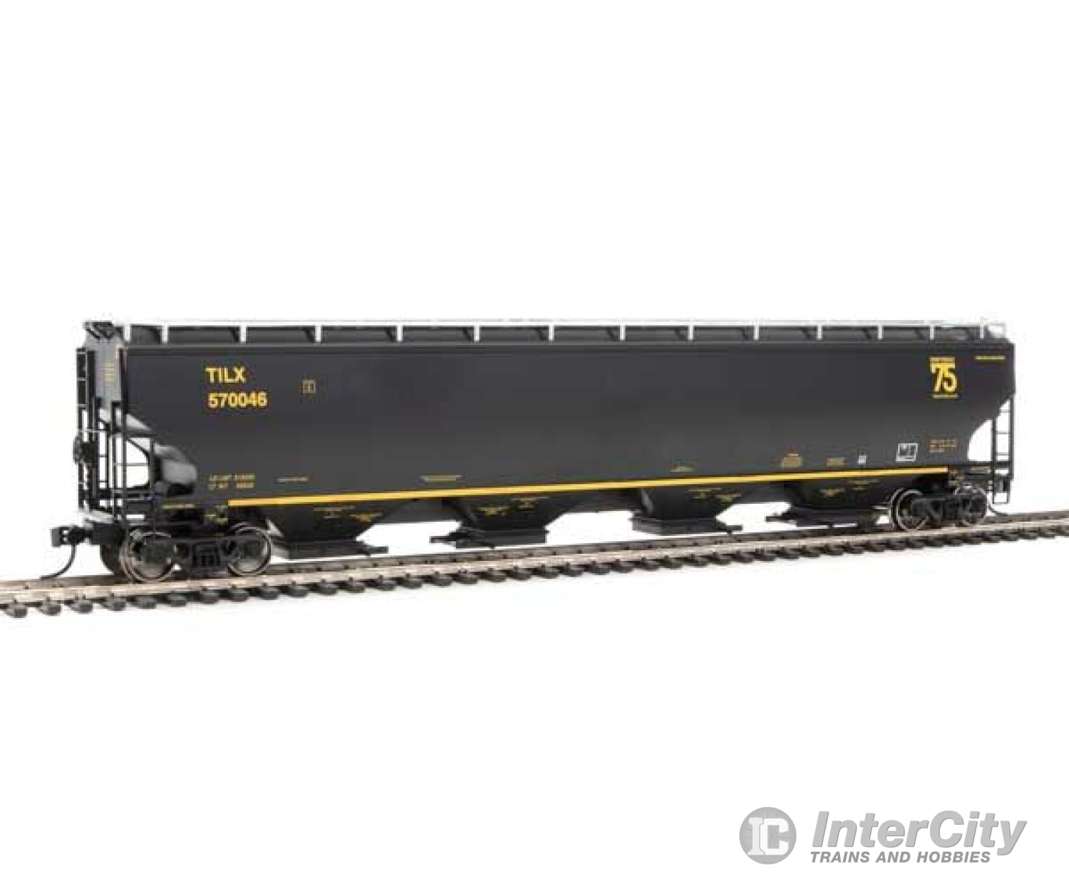 Walthers Proto 105861 67 Trinity 6351 4-Bay Covered Hopper - Ready To Run -- Industries Leasing Tilx