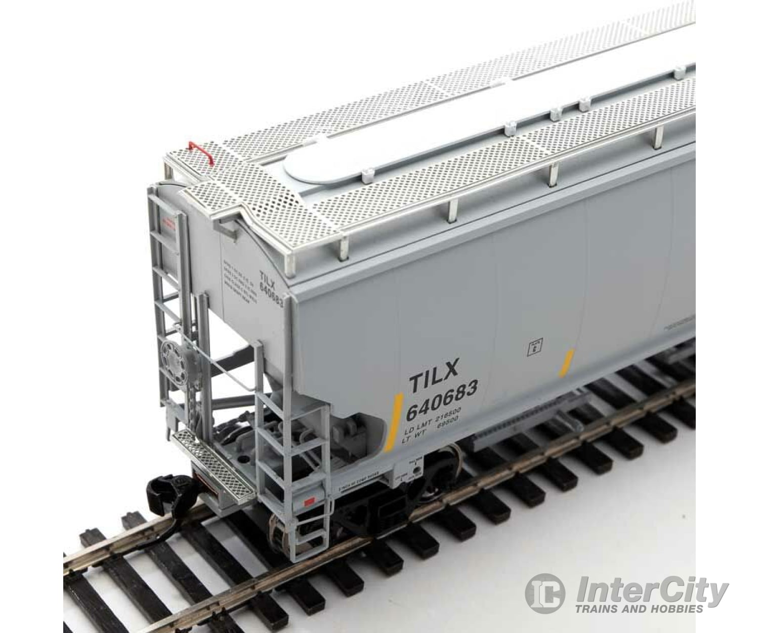 Walthers Proto 105864 67 Trinity 6351 4-Bay Covered Hopper - Ready To Run -- Industries Leasing Tilx