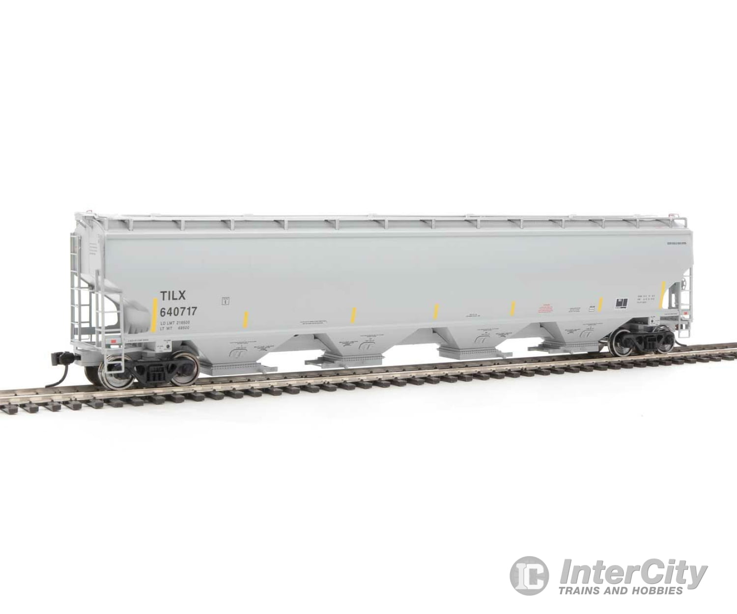 Walthers Proto 105865 67 Trinity 6351 4-Bay Covered Hopper - Ready To Run -- Industries Leasing Tilx