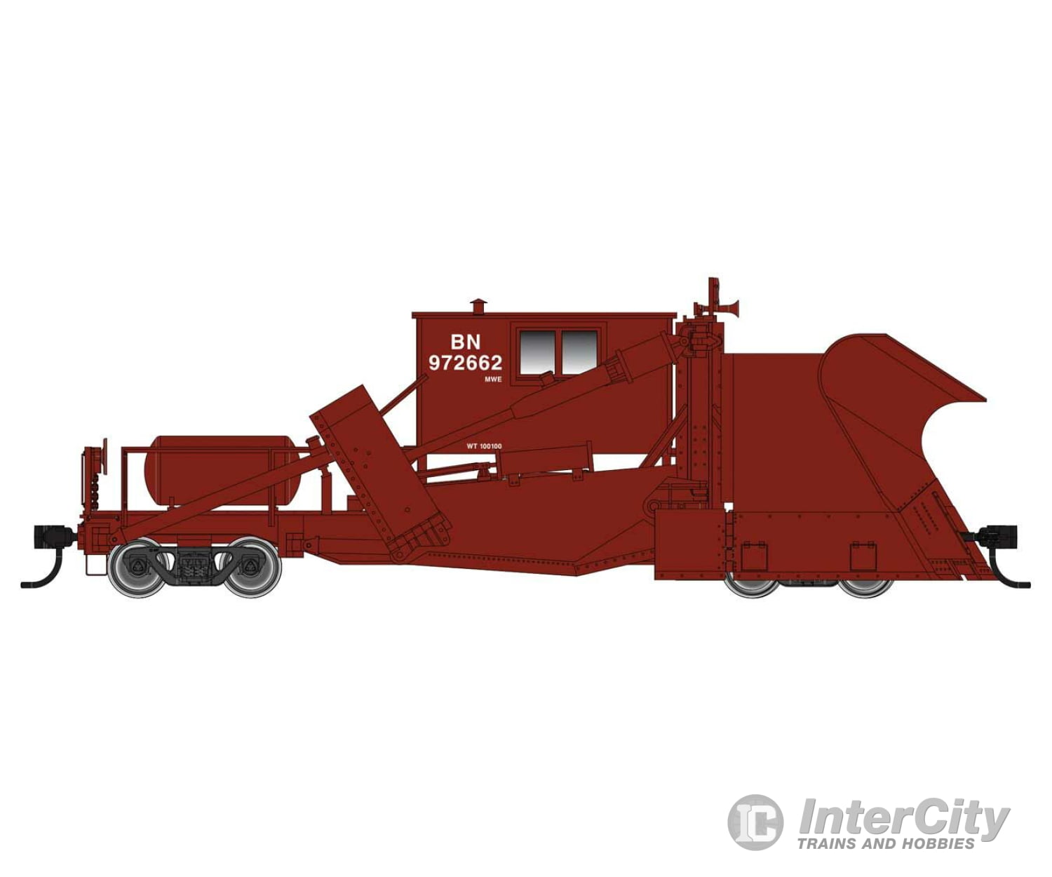 Walthers Proto 110127 Jordan Spreader - Ready To Run -- Burlington Northern #972662 Freight Cars