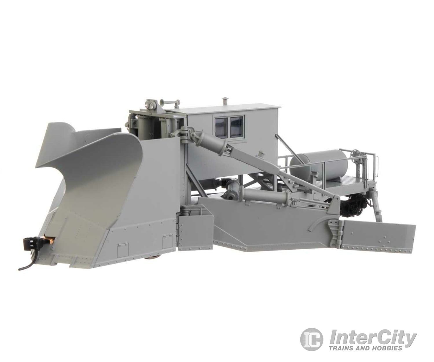 Walthers Proto 110133 Jordan Spreader - Ready To Run -- Maintenance-Of-Way (Gray) Freight Cars