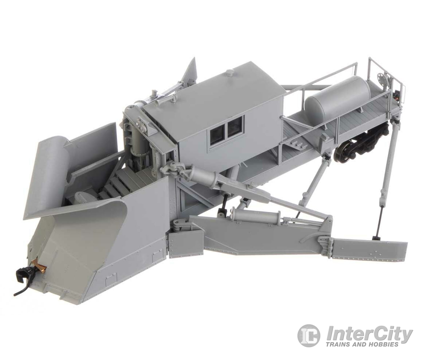 Walthers Proto 110133 Jordan Spreader - Ready To Run -- Maintenance-Of-Way (Gray) Freight Cars