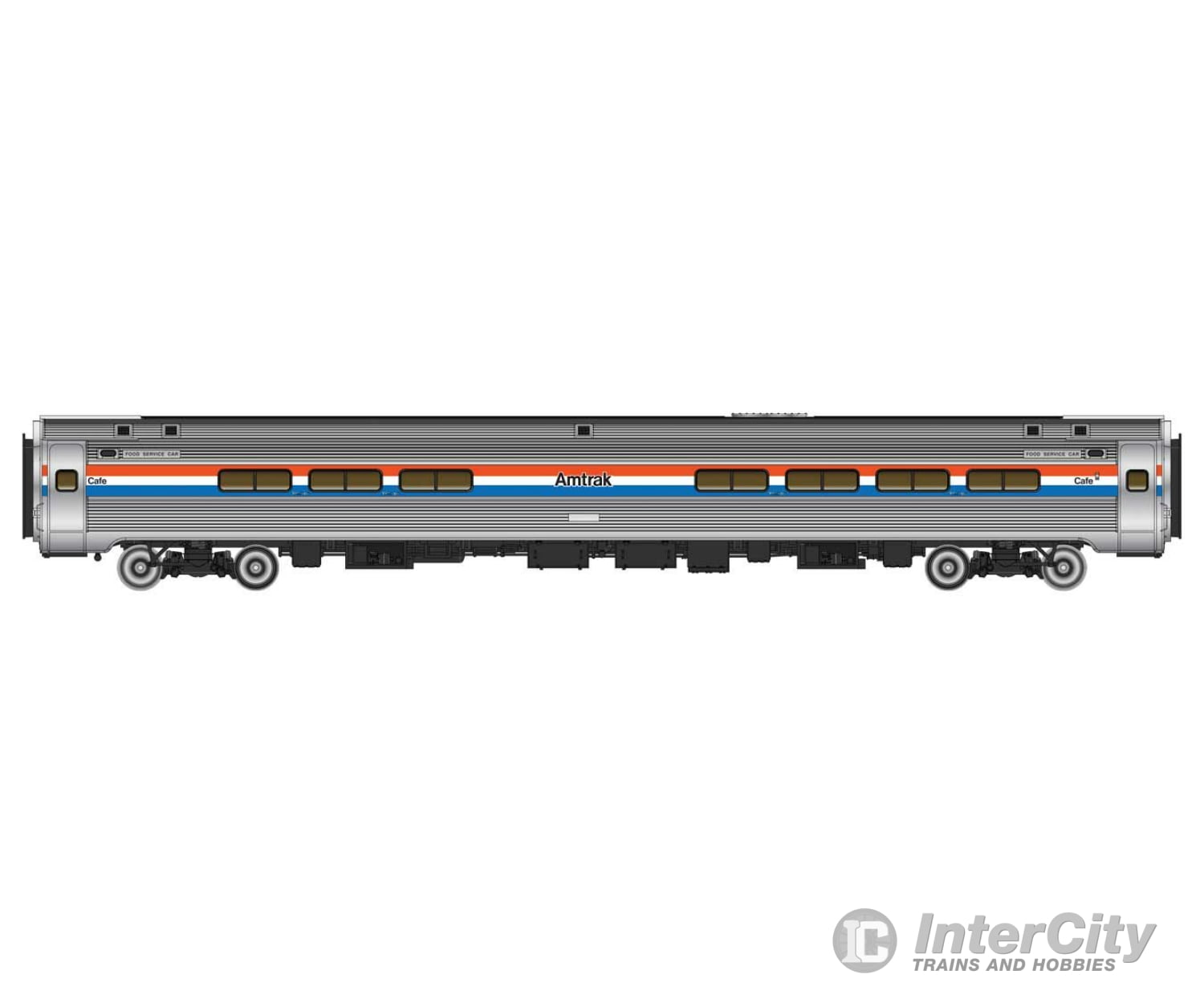 Walthers Proto 11280 85 Amfleet I Club Dinette - Ready To Run -- Amtrak(R) (Phase Iii; Equal Red