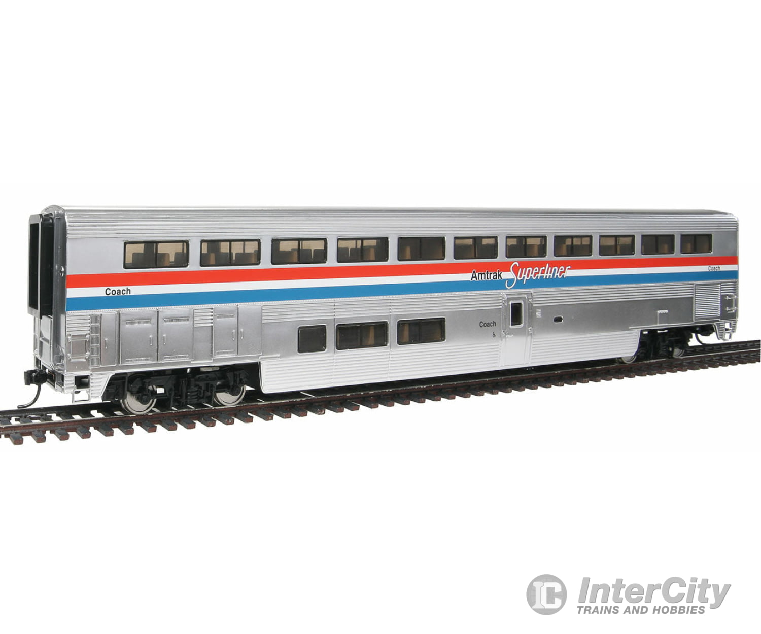 Walthers Proto 12011 85 Pullman-Standard Superliner I Coach - Lighted Ready To Run -- Amtrak(R)