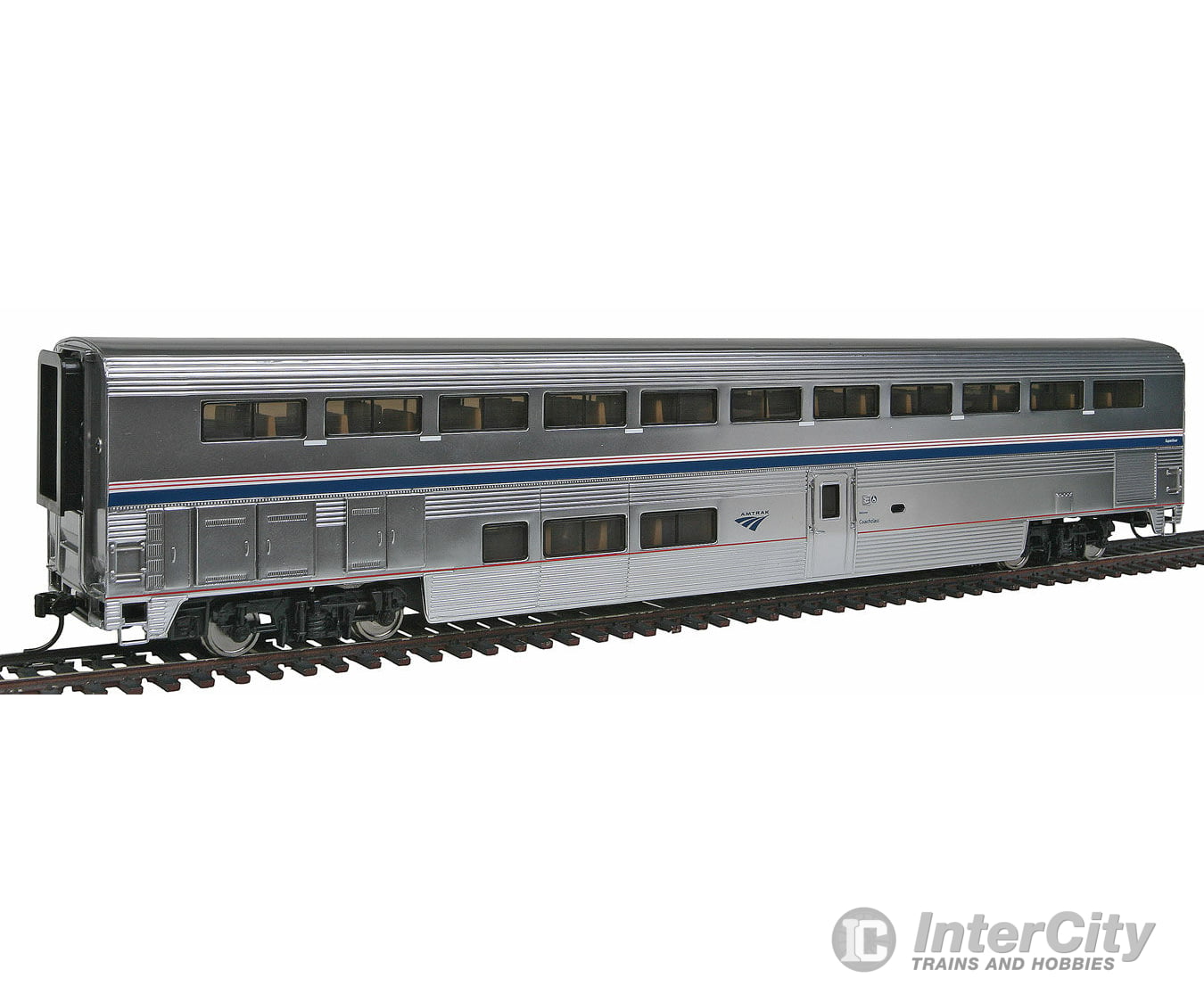Walthers Proto 12013 85 Pullman-Standard Superliner I Coach - Lighted Ready To Run -- Amtrak (Phase