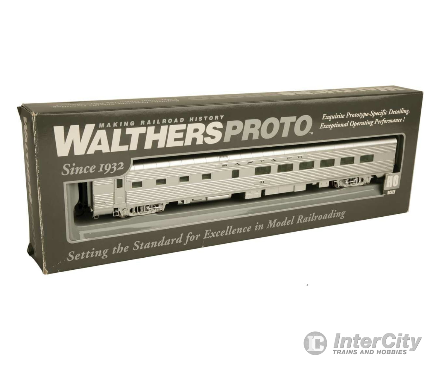 Walthers Proto 14450 85 Pullman-Standard 36-Seat Diner - Ready-To-Run Lighted -- Santa Fe #61