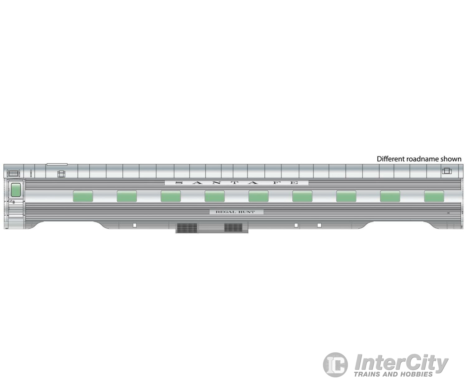 Walthers Proto 16251 85 Pullman-Standard Regal Series 4-4-2 Sleeper - Ready-To-Run Lighted -- Santa