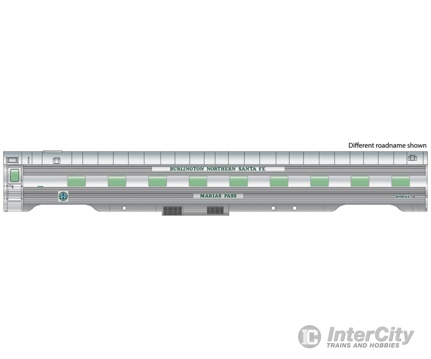 Walthers Proto 16256 85 Pullman-Standard Regal Series 4-4-2 Sleeper - Ready To Run Lighted -- Bnsf