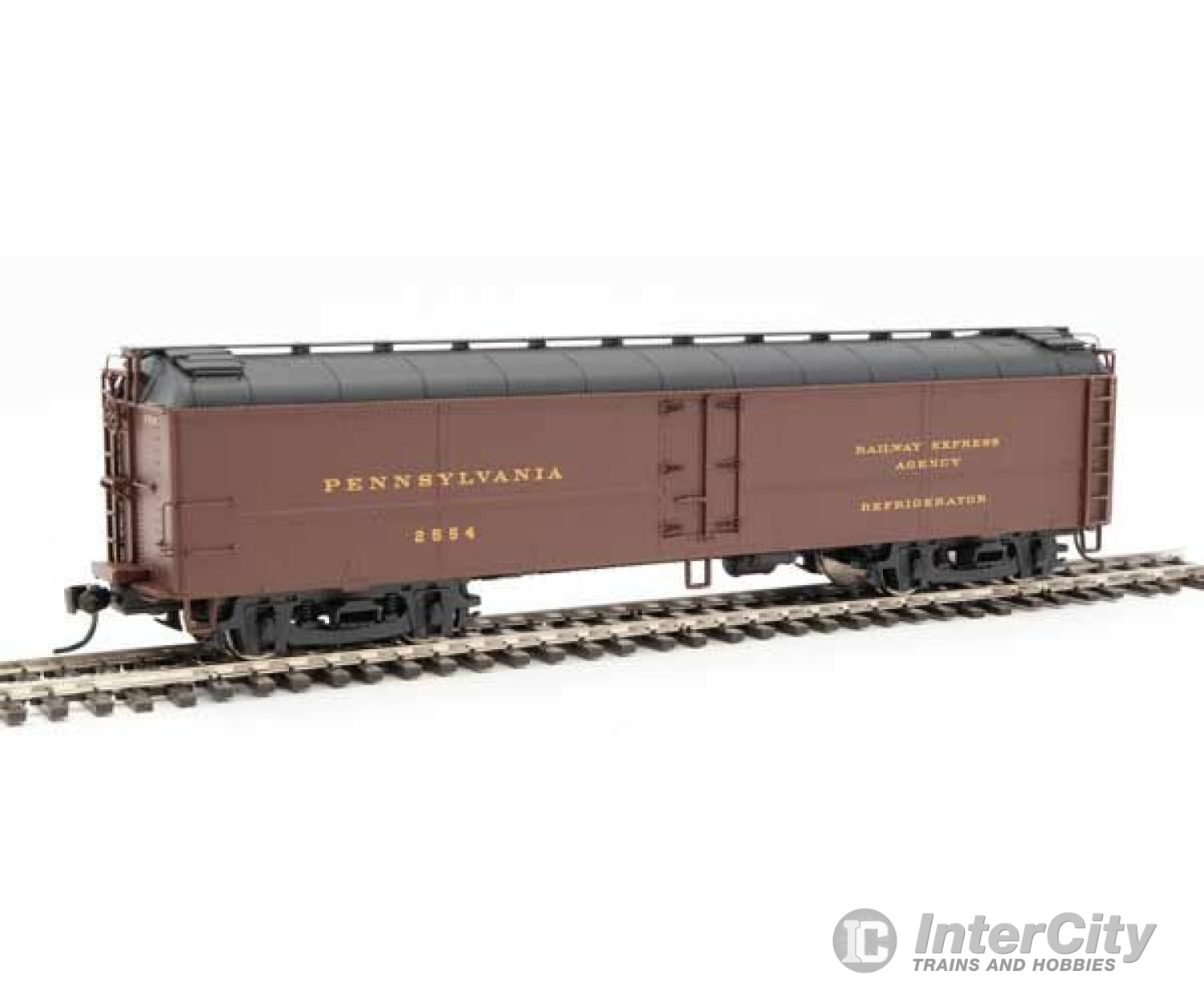 Walthers Proto 17227 50 Pennsylvania Class R50B Express Reefer -- Railroad #2554 (Postwar Tuscan