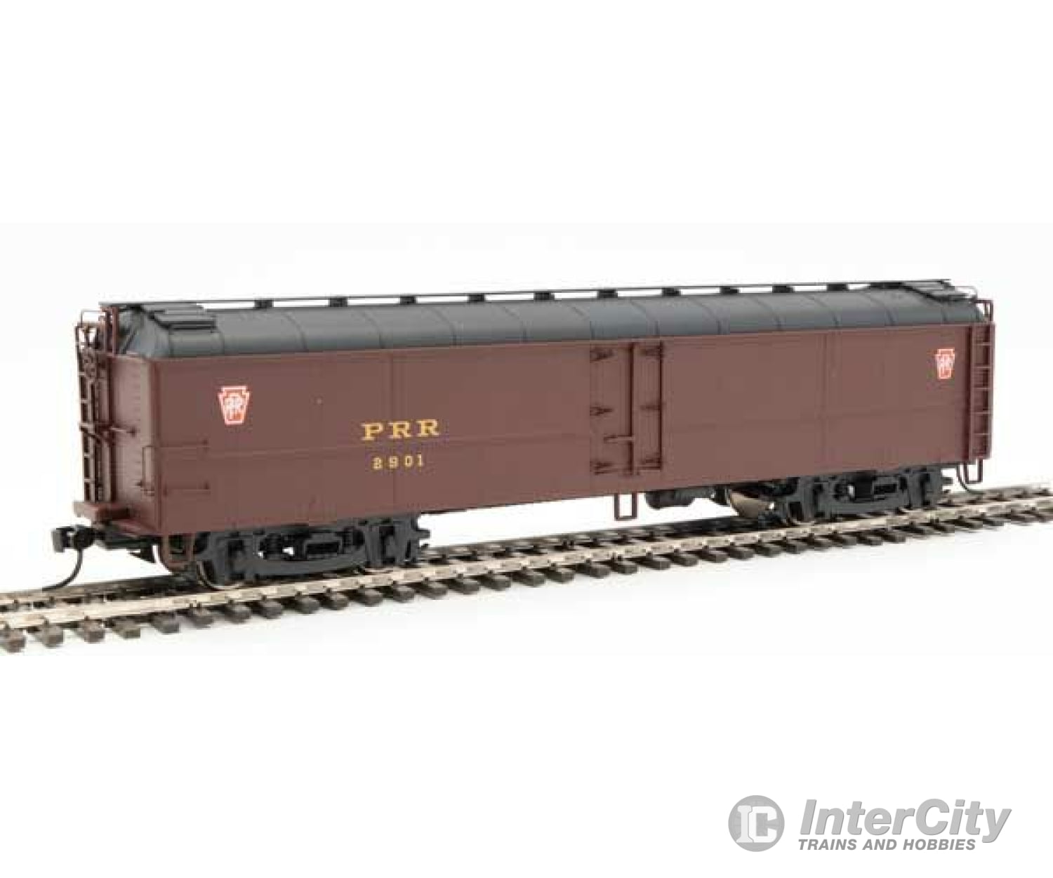 Walthers Proto 17228 50 Pennsylvania Class R50B Express Reefer -- Railroad #2901 (Tuscan Black;